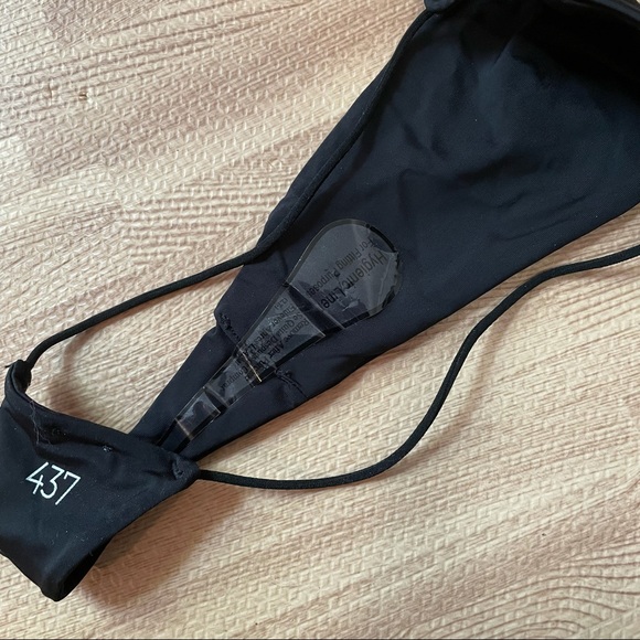 437 Trey Black Bikini Thong Swimsuit Bottoms Sexy - Picture 5 of 6